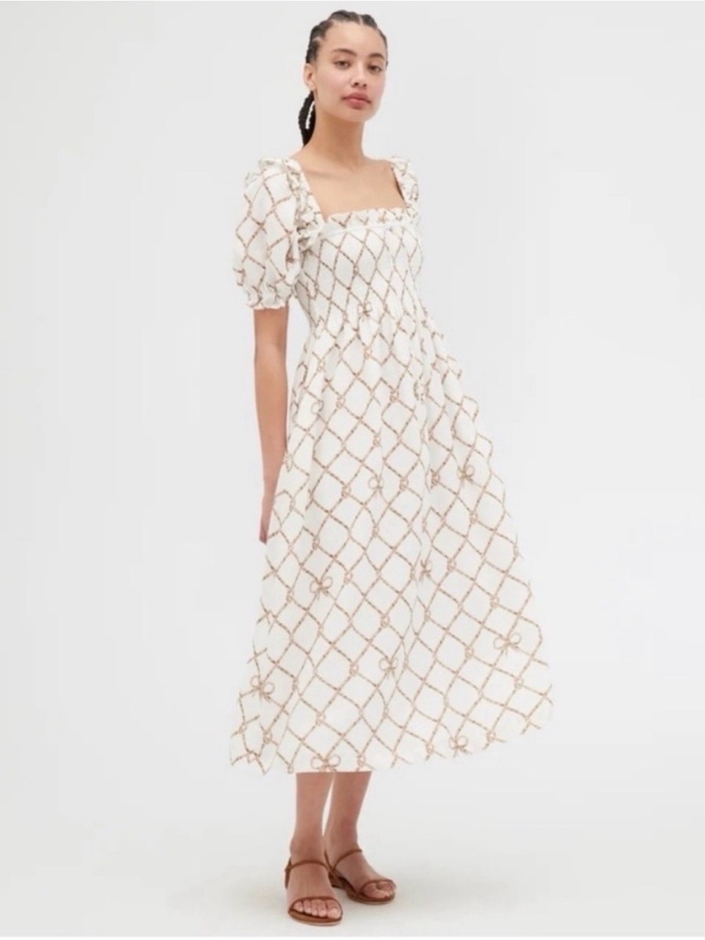 Hill House the nap dress Nautical Trellis Scarlett Small cottage coquette party
